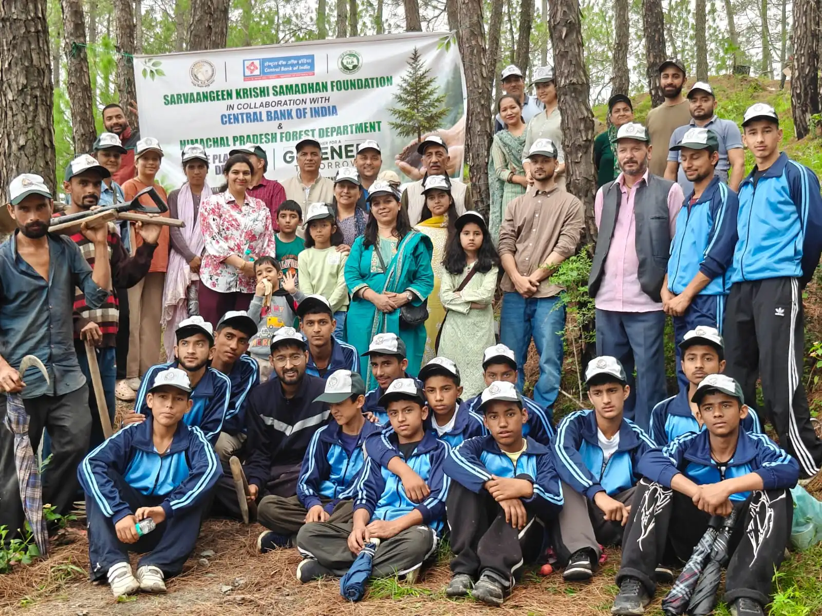 Green landscape restored with native plantation