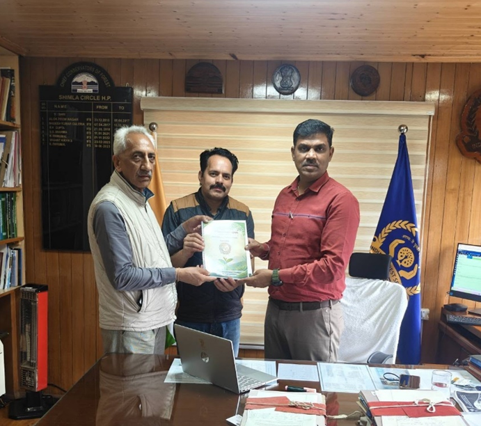 With Chief Conservator of Forests, Mr. K. Thirumal